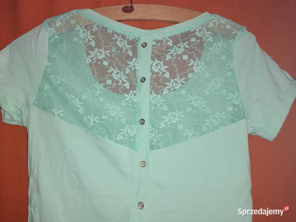 Bluzka z krótkim rękawempistacjowa z siateczką z Łódź sprzedam