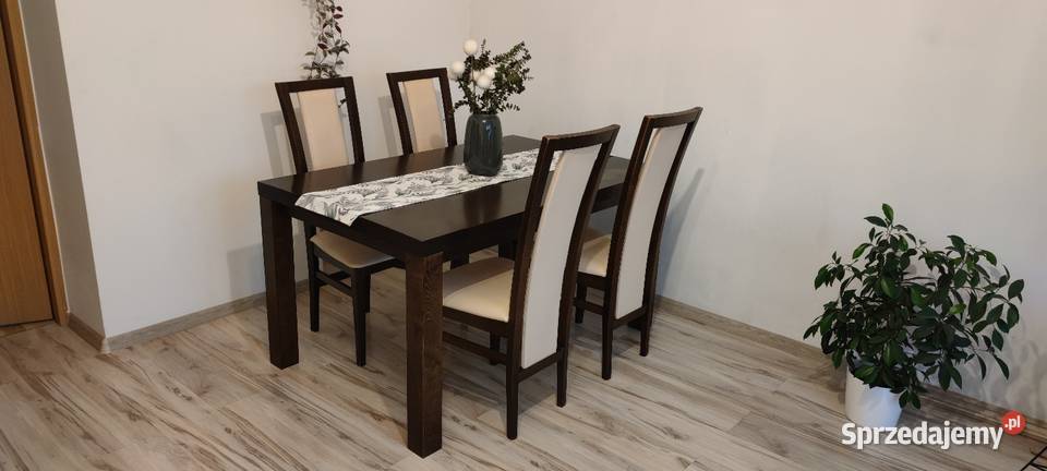 Stół drewniany rozkładany 9014020075 śląskie Będzin