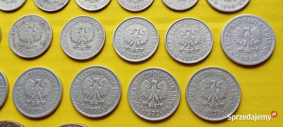 Stare monety 57 monet 1949 do 1973 PRL Polska Numizmatyka