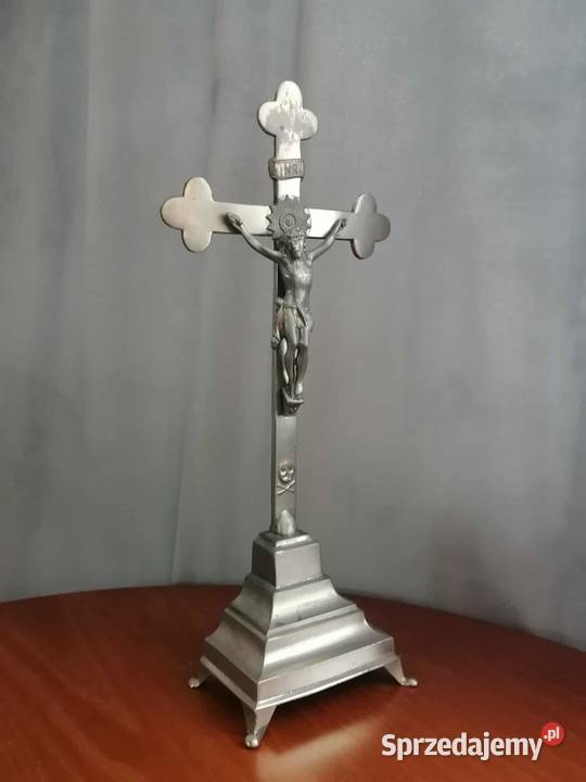 Ogromny Krzyż Krucyfiks Antyk Wałbrzych