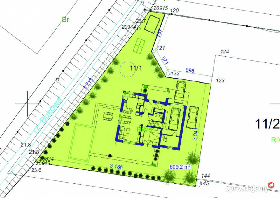 działka pod dom jednorodzinny Krzekowo zachodniopomorskie Szczecin