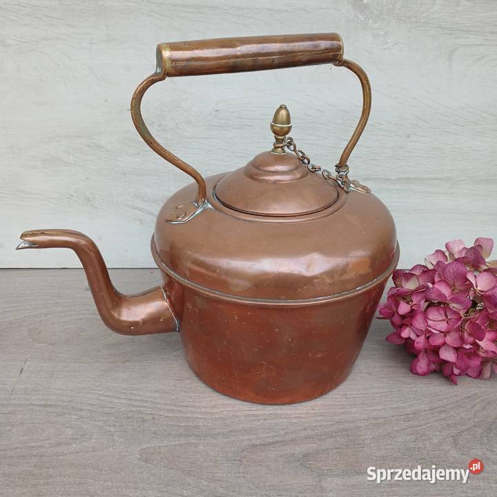 Duży miedziany czajnik o poj 4 litry Czajniki Warszawa