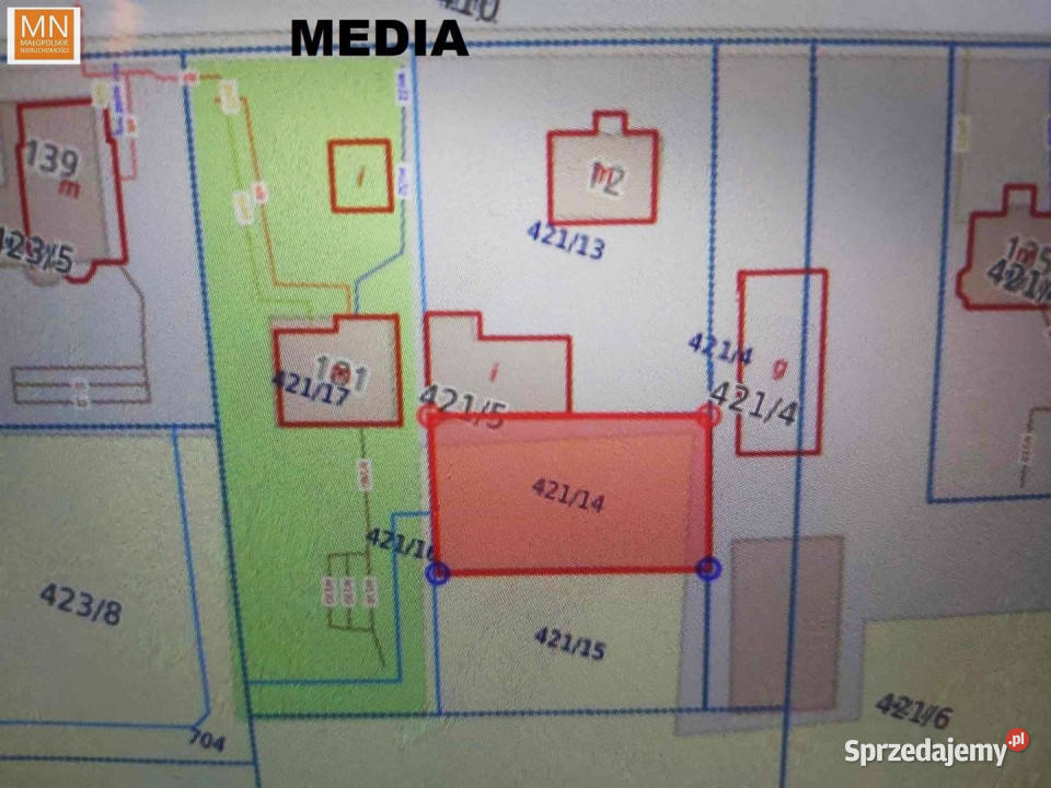 Sprzedam grunt Karniów 582m2 Grunty i działki