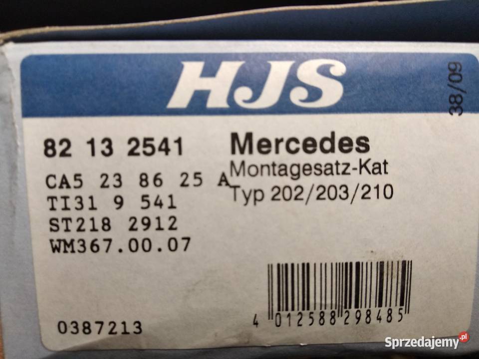 Mercedes 210 203 202 katalizator filtr DPF HJS Warszawa sprzedam