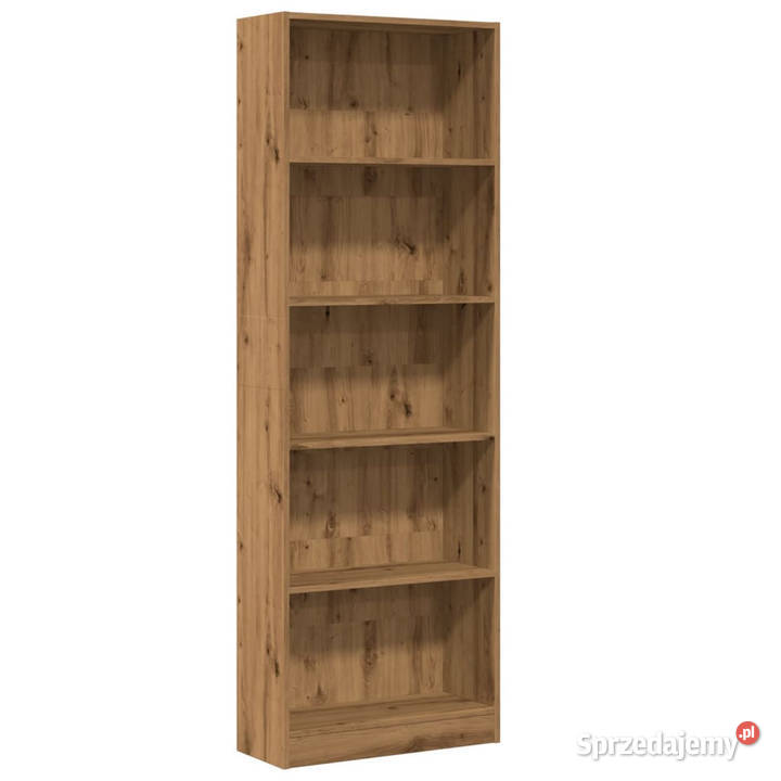 Regał dąb artisian 60x24x176 materiał Warszawa