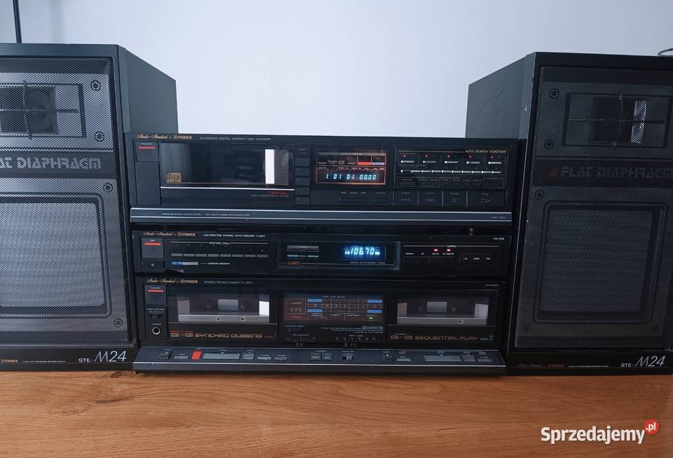 Wieża HiFi Fisher vintage magnetofon kasetowy sprzedam