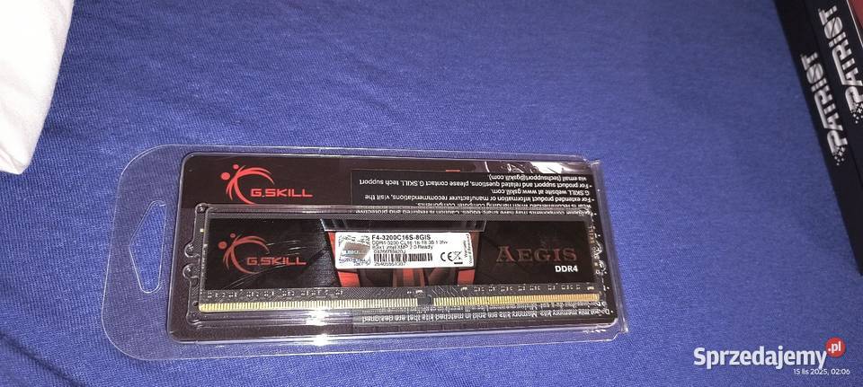 Pamięć RAM GSkill Aegis DDR4 8GB 3200 CL16 Dąbrowa Górnicza