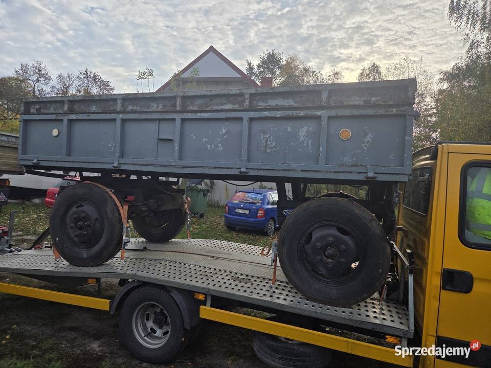 Zarejestrowana przyczepa rolnicza 35t Autosan Przyczepy rolnicze Złoczew sprzedam