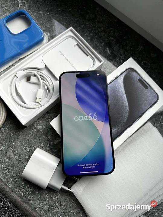 iPhone 15 Pro niebieski Tytan Apple / iPhone Łańcut
