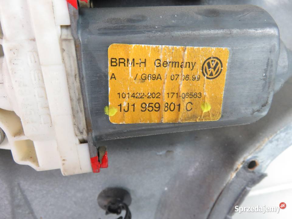 PODNOŚNIK SZYBY LEWY PRZEDNI VW GOLF IV Mechanizmy opuszczania szyb