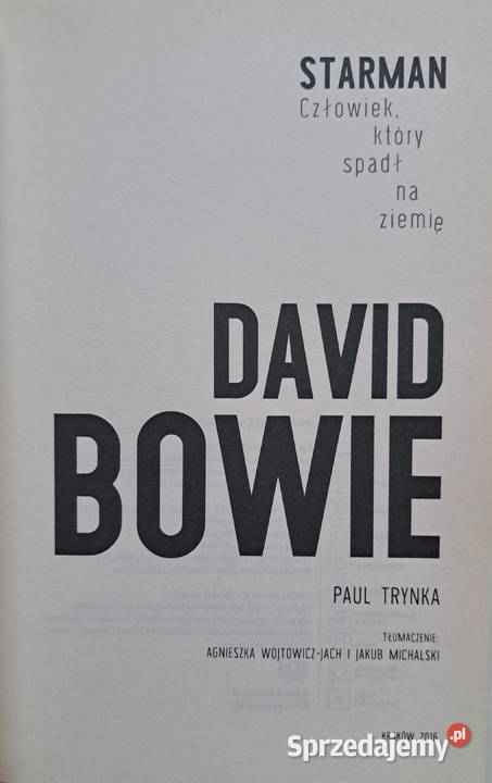 Dawid Bowie Starman Człowiek który spadł na Łódź