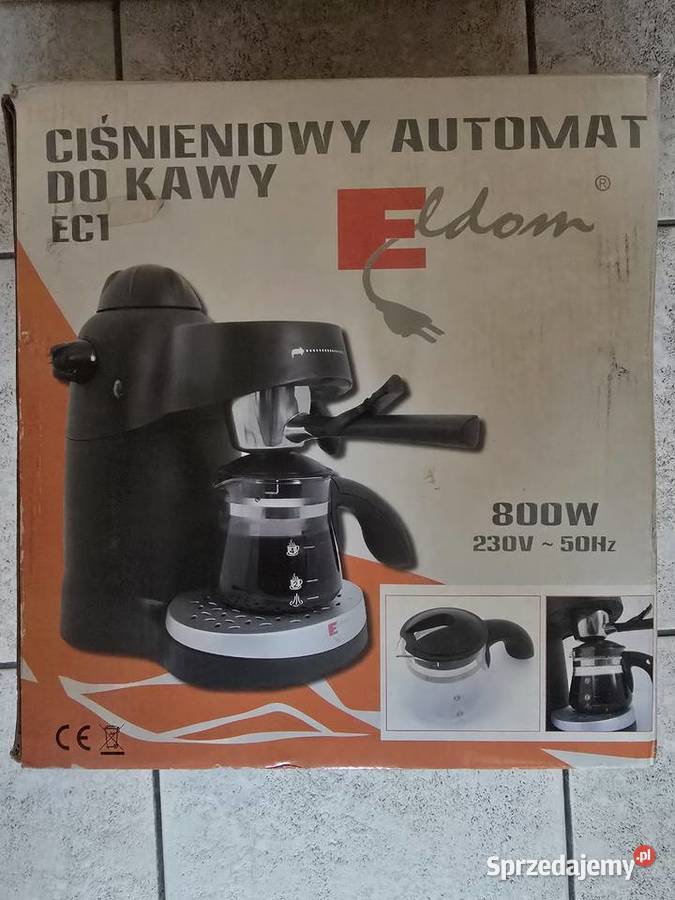 Ciśnieniowy automat do kawy EC1 Eldom nowy AGD drobne Łódź