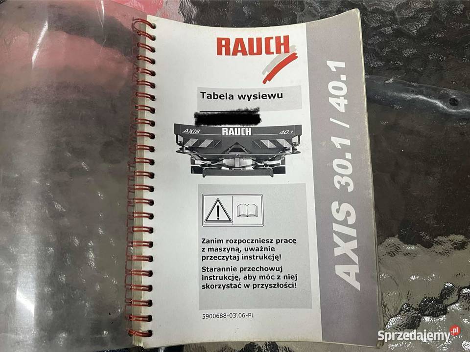 Rozsiewacz Rauch Axis 301 2 Talerzowy 24 Metry Kuhn Rozsiewacze nawozów Koniecpol