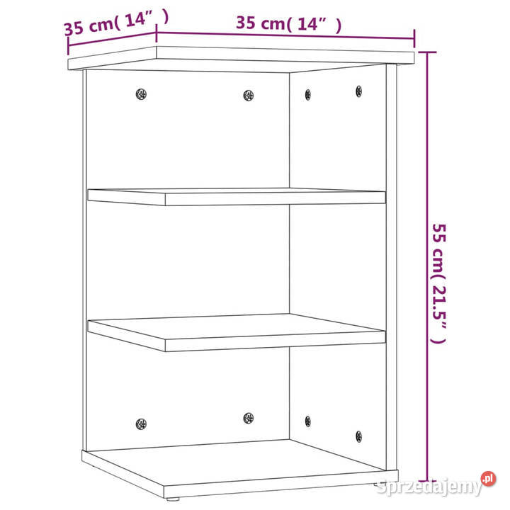 Szafka boczna biała 35x35x55 materiał Szafki Warszawa