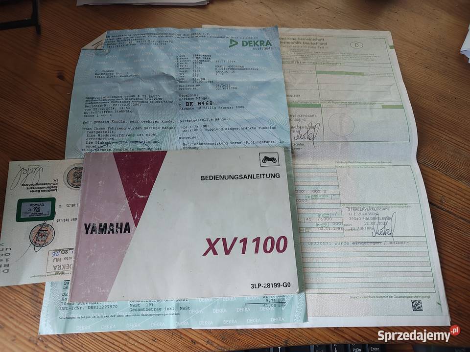 YAMAHA VIRAGO XV 1100 z Niemiec mały przebieg