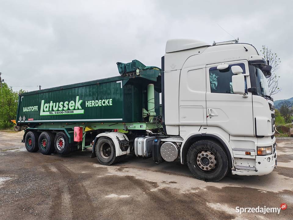 Scania V8 Naczepa wywrotka Cieszyn