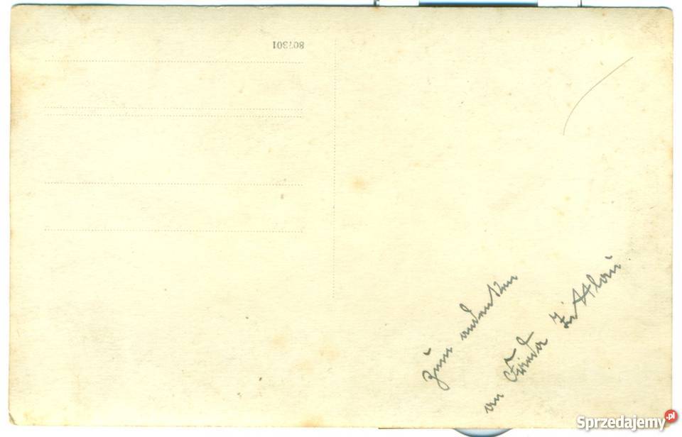 Stara fotografia kobieta dedykacja opis Ostrów Wielkopolski