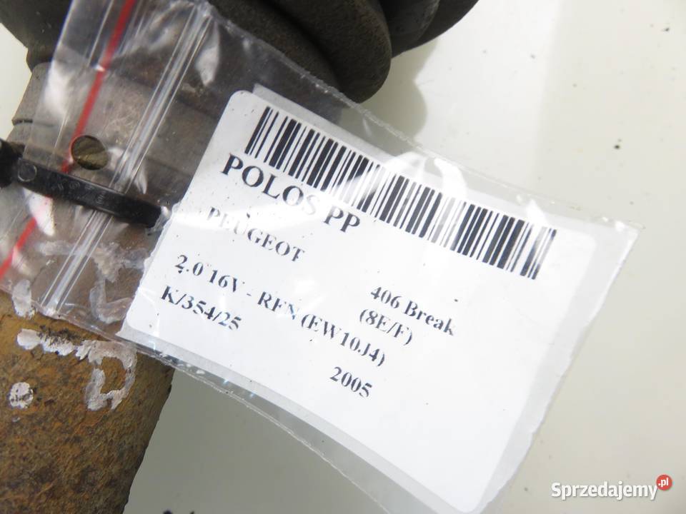 PÓŁOŚ PRAWA PRZEDNIA PEUGEOT 406 20 16V