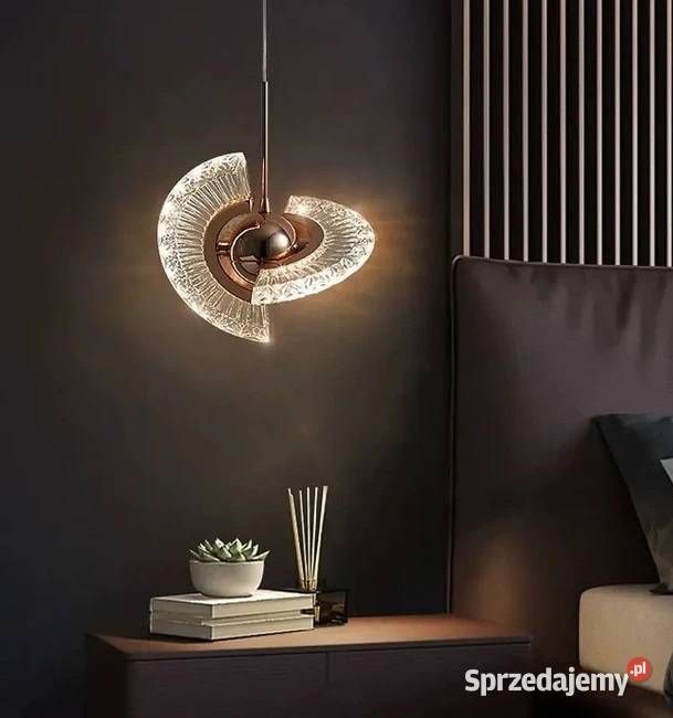 Żyrandol nowoczesny lampa wisząca glamour złota sprzedam