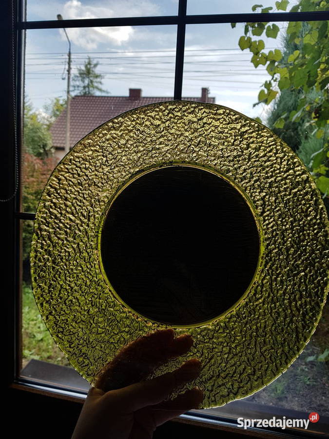 Patera Sahara Zamek Będzin Ząbkowice szkło PRL Dąbrowa Górnicza