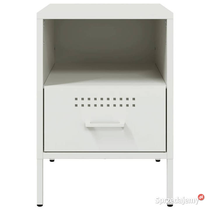 Szafki nocne 2 białe 36x39x505 stal WM843065 Warszawa