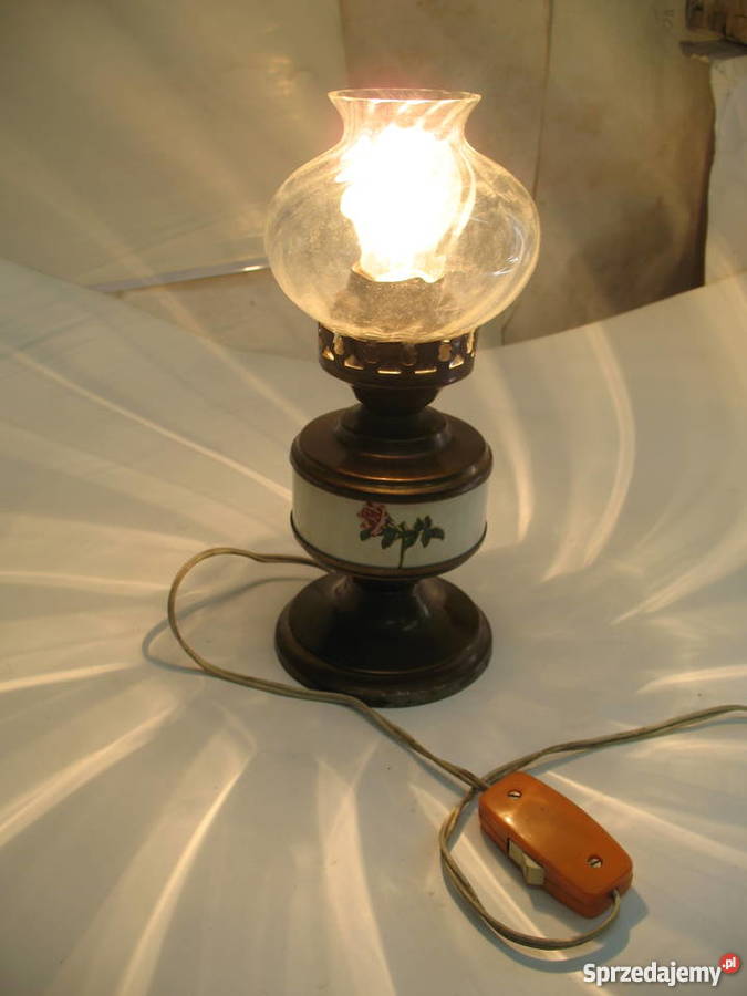 stylowa stara lampa stołowa nocna elektryczna Żory sprzedam
