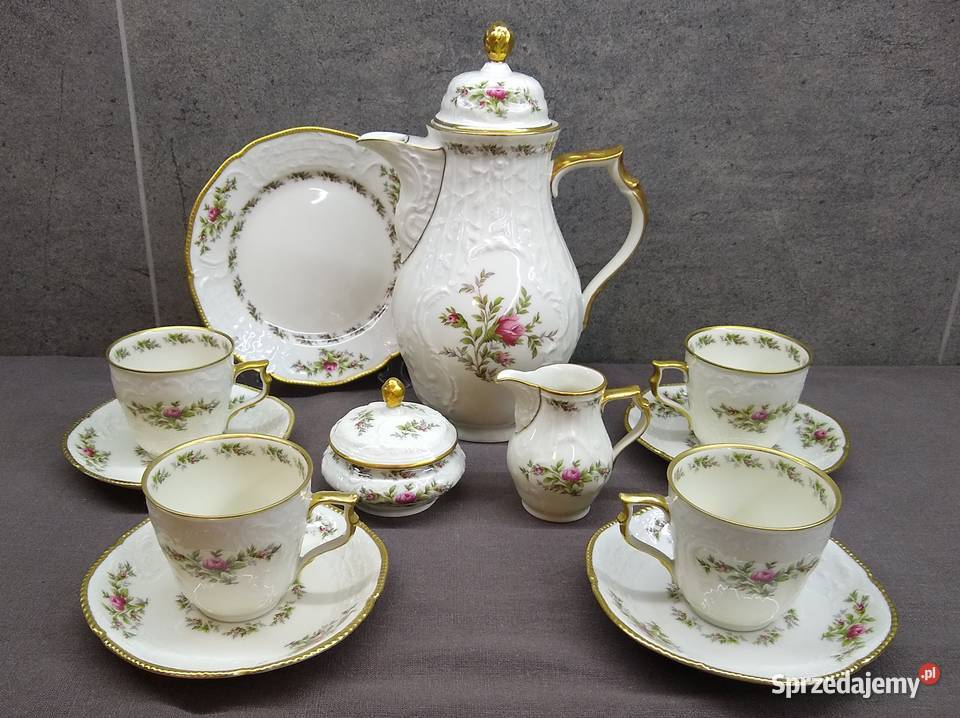 Rosenthal Sanssouci Moosrose zestaw kawowy Kalisz