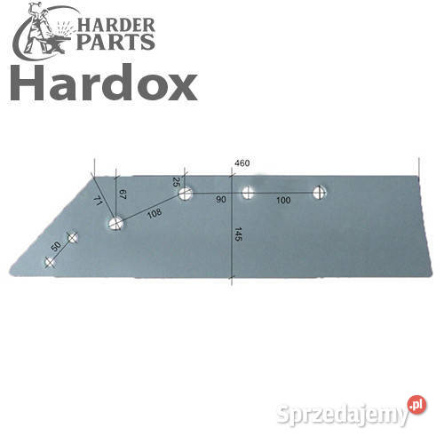 Lemiesz 16 HARDOX 173613L do pługa GREGOIRE Części zamienne Suwałki