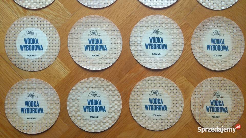 Podkładki podstawki WÓDKA WYBOROWA Polmos ROSE śląskie Chorzów