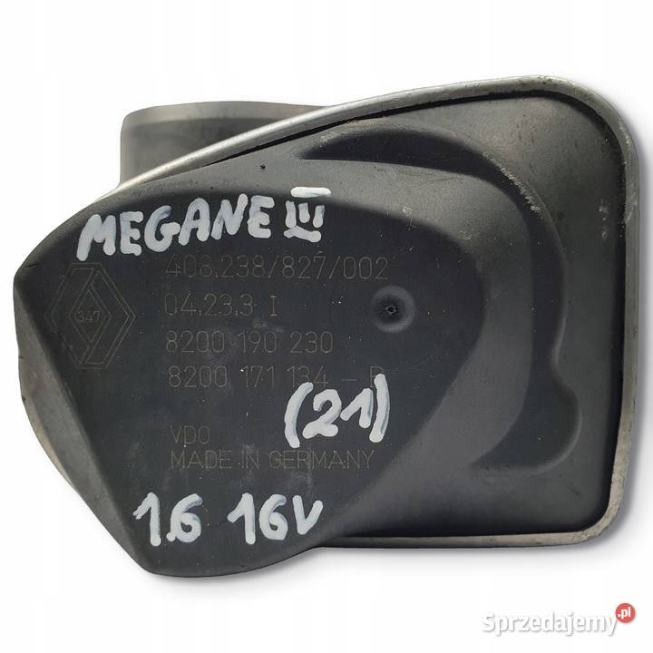 PRZEPUSTNICA Renault Clio Megane III 16 16V osobowe Przepustnice Chełm