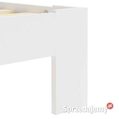 vidaXL Rama łóżka z zagłówkiem biała 160x200 Warszawa