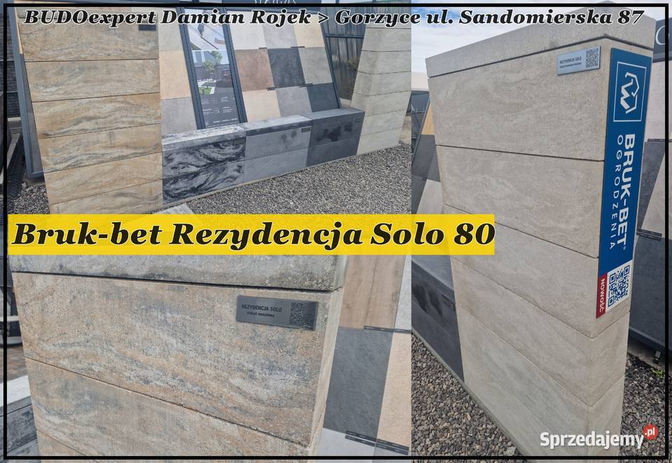 Pustak bloczek BRUKBET na ogrodzenie seria podkarpackie Stalowa Wola