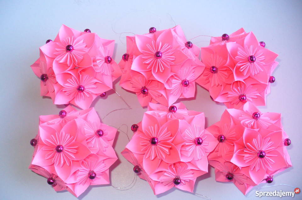 BOMBKIOZDOBY ŚWIĄTECZNE ORIGAMI KUSUDAMAKOMPLET Brzozów sprzedam