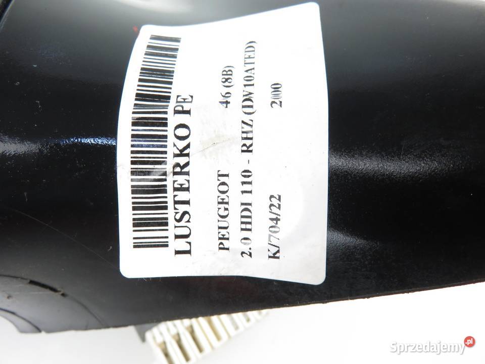 LUSTERKO PRAWE PEUGEOT 406