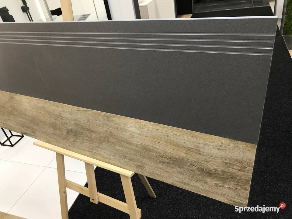 Płytka schodowa szare beton 120 Design gres Zakopane sprzedam
