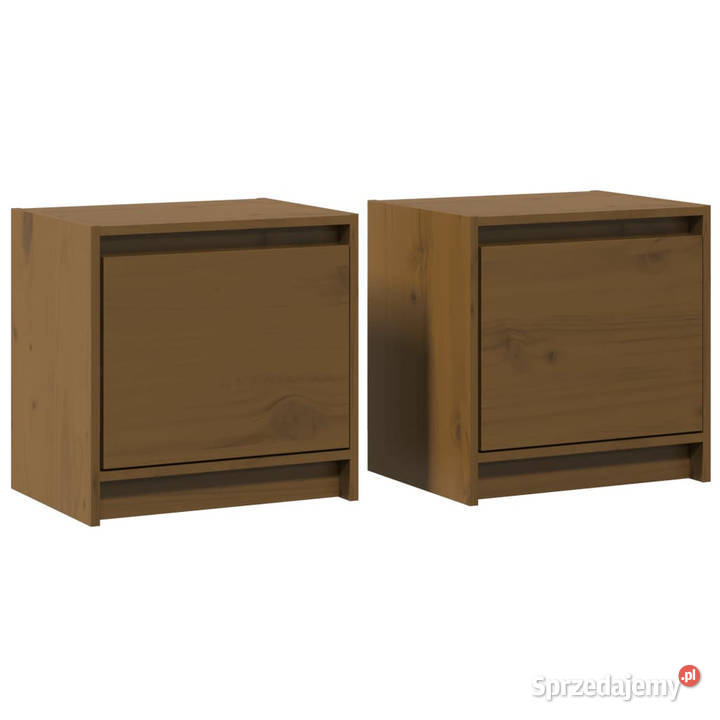 Szafki nocne 2 miodowy brąz 40x305x40 sosnowe mazowieckie Warszawa
