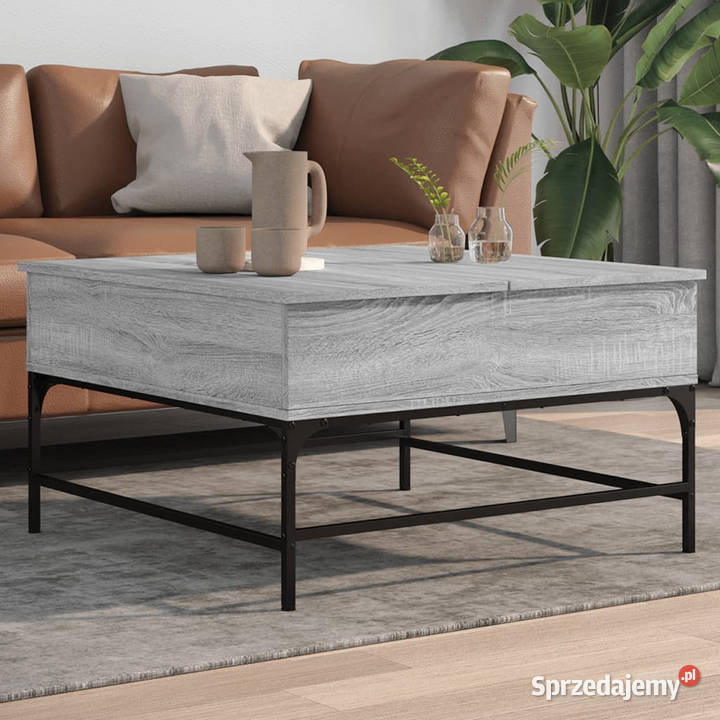Stolik kawowy szary dąb sonoma 80x80x45 WM845404 Warszawa