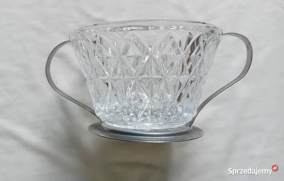Cukiernica w okuciu ze stali nierdewnej Stojadła Porcelana i szkło Koźminek