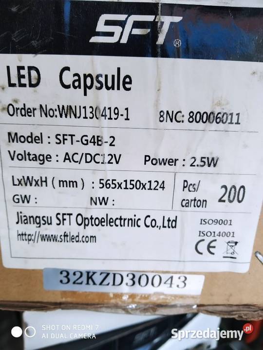 Żarówki LED G4 LED CAPSULE SFTG4B2 25W dolnośląskie Janowice Wielkie