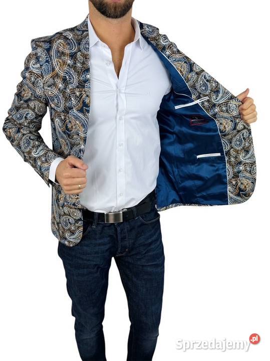 MARCO MILANO Marynarka męska C25 paisley Ostrów Wielkopolski