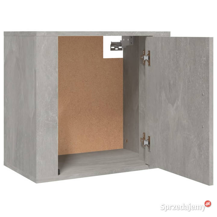 Wisząca szafka nocna szarość betonu 50x30x47