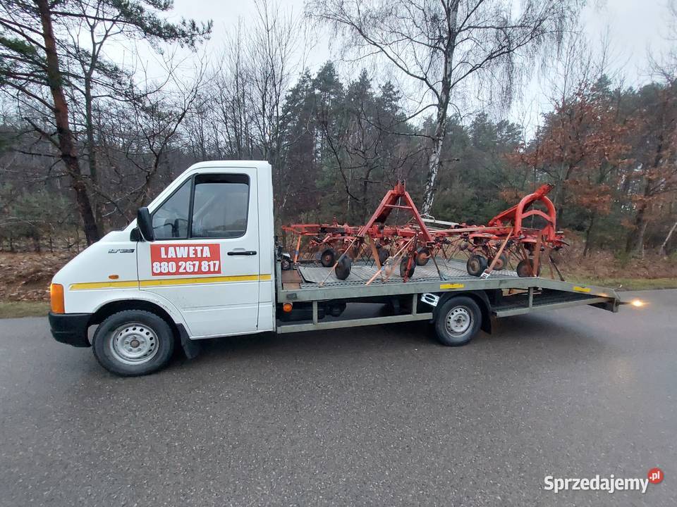 Laweta CZERMNA Pomoc Drogowa Transport Koparek usługi moto
