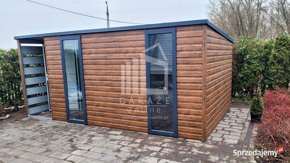 SCHOWEK DOMEK OGRODOWY 45x25 m wiata 15x25 spad samodzielny Elbląg