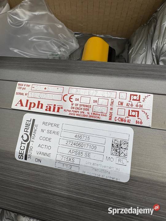 AlphAir 085 F57 Q17 Sectoral APS85 SE Pneumatic Warszawa