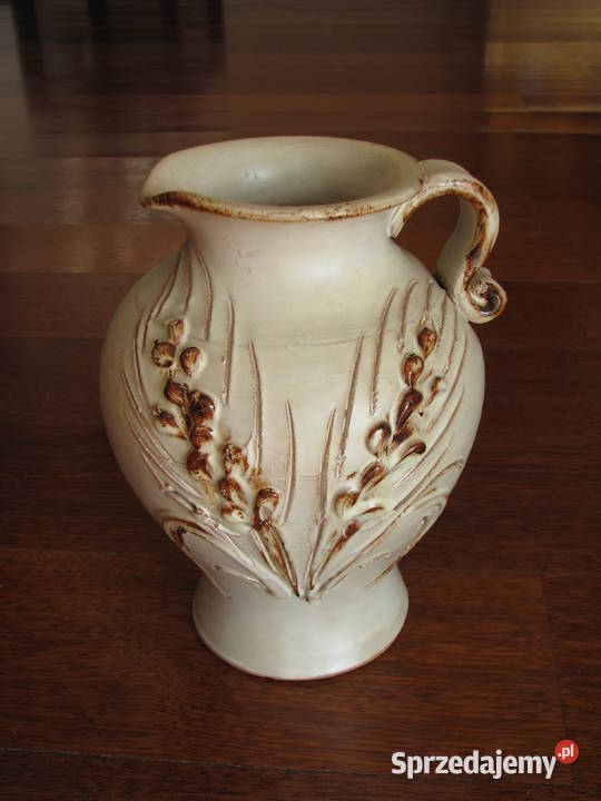 Ceramiczny dzbanek wazon ręcznie wykonany z Krapkowice