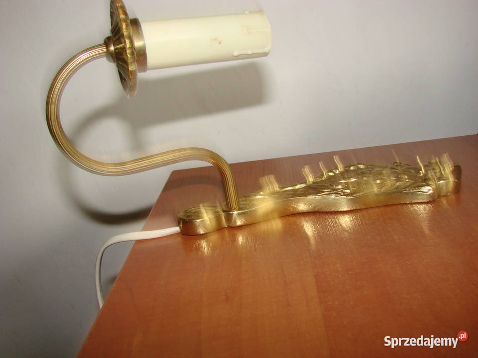 mosiężny kinkiet sprzedam