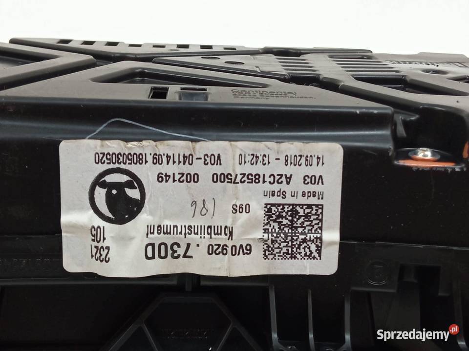 LICZNIK EU 6V0920730D 10 B 59 Skoda Fabia III świętokrzyskie