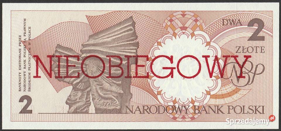POLSKA 2 ZŁOTE 1990 NIEOBIEGOWY STAN BANKOWY UNC Łódź