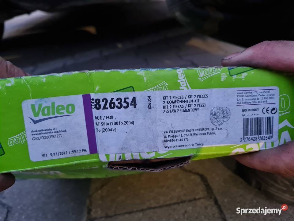 VALEO 826354 Sprzęgło Fiat Stilo 19 JTD 115120 Mrągowo