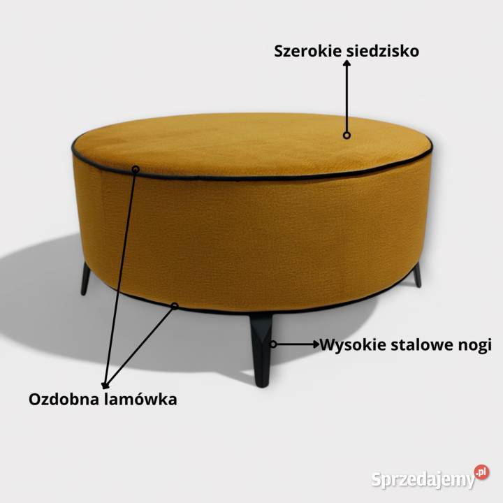 Pufa PEDRO 90 wysoka jakość okrągła Monolith dolnośląskie Wrocław